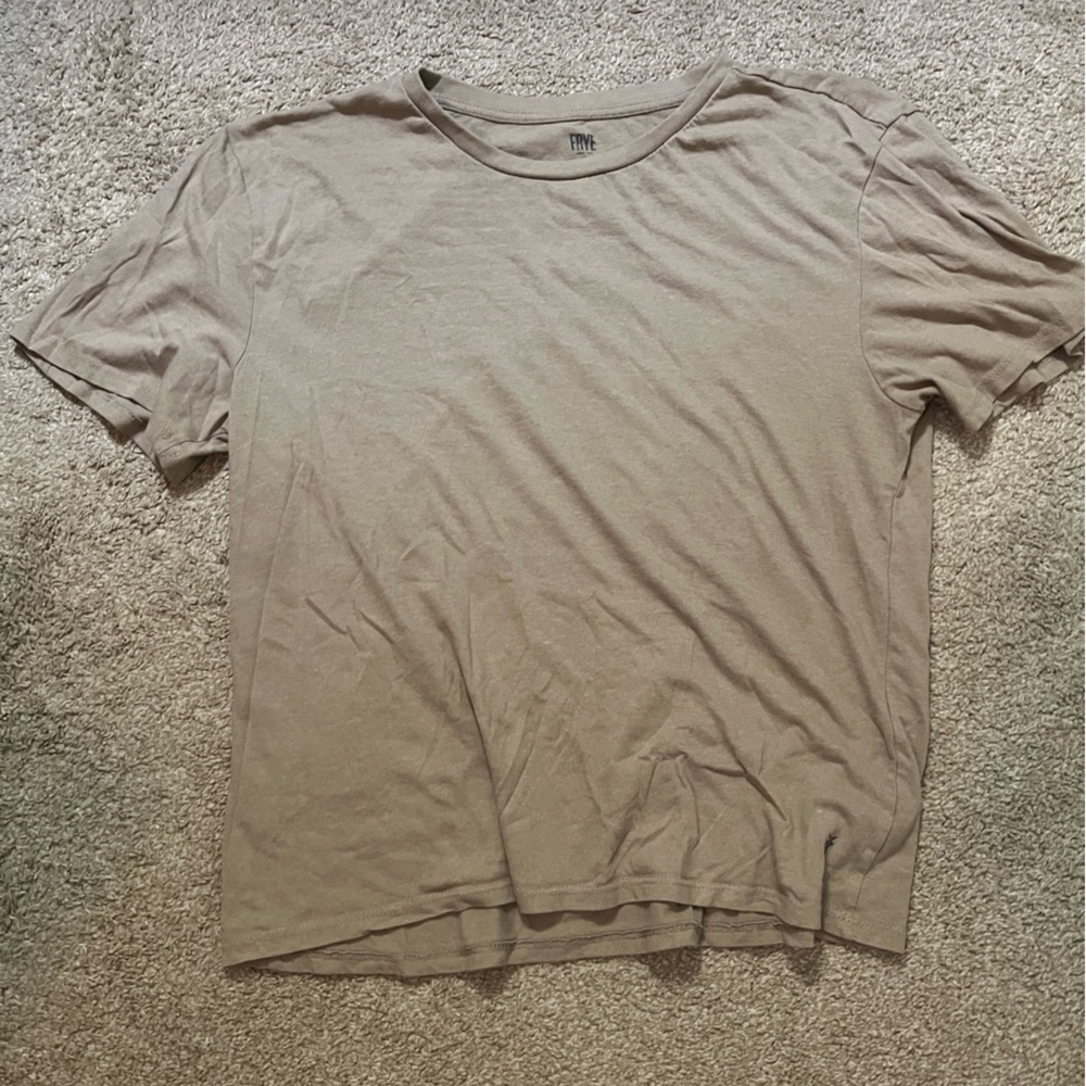 Frye Tan Crewneck T-Shirt